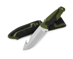 Buck Knives 657 Large Pursuit Guthook Knife - Green/Black