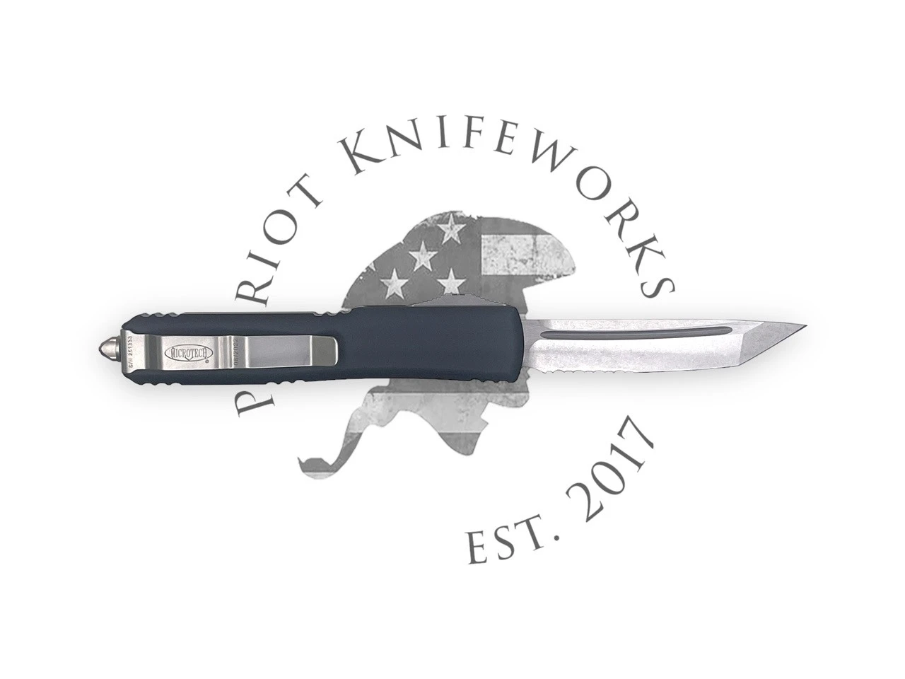 Microtech 123-11 Ultratech T/E Stonewash Partial Serrated 4 Microtech 123-11 Ultratech T/E Stonewash Partial Serrated - Image 2