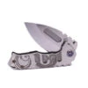 Medford Genesis T S45VN Tumbled DP Blade, Tumbled Roman Laurel Leaf Deep Cut Handles, Violet HW/Clip, NP3 Breaker -Knife Hub Shop 12E7484E 0028 4299 9D13 3857BCE0E18C 78450.1678305045