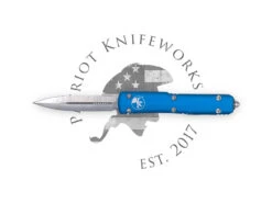 Microtech 122-4BL Ultratech D/E Blue Satin Standard