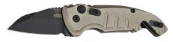 Hogue A01-MicroSwitch Automatic Folder: 1.95" Wharncliffe Blade - Black Cerakote Finish, Matte FDE Aluminum Frame