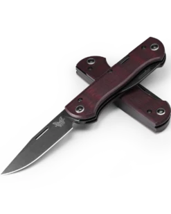 BENCHMADE 317BK-02 WEEKENDER - BURGUNDY CANVAS MICARTA