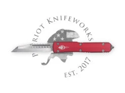 Microtech 119W-10RDS Ultratech Warhound Signature Series Red Stonewash Standard