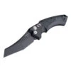 Hogue EX-A05 Automatic Folder: 4.0" Wharncliffe Blade - Black Cerakote Finish, Matte Black Aluminum Frame & G-Mascus Black G10 Inserts -Knife Hub Shop 34509 93687.1686009788