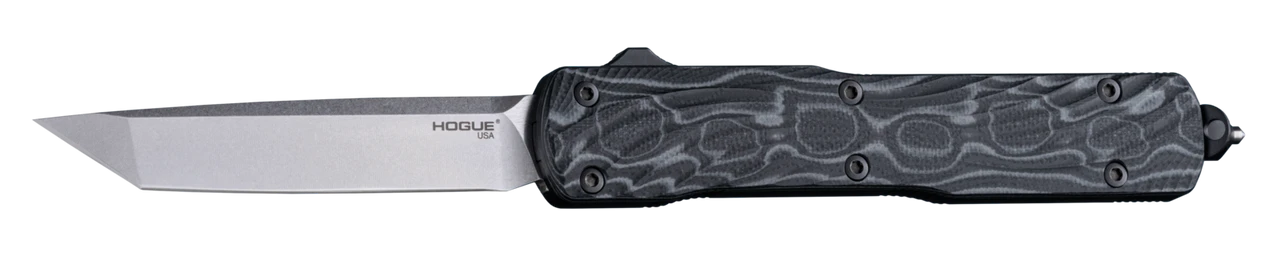 Hogue Counterstrike OTF Automatic: 3.35" Tanto Blade - Tumbled Finish, Aluminum Case & G-Mascus Black G10 Cover - 34869 3 Hogue Counterstrike OTF Automatic: 3.35" Tanto Blade - Tumbled Finish, Aluminum Case & G-Mascus Black G10 Cover - 34869