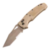 Hogue SIG K320 M17/M18 Manual Folder: 3.5" Tanto Blade (Partially Serrated) - Coyote PVD Finish, Coyote Tan Polymer Frame - 36363 -Knife Hub Shop 36363 1 25249.1686162268