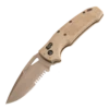 Hogue SIG K320 M17/M18 Manual Folder: 3.5" Drop Point Blade (Partially Serrated) - Coyote PVD Finish, Coyote Tan Polymer Frame - 36373 -Knife Hub Shop 36373 1 88168.1686159603