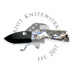 Medford TFF-1 S35VN PVD Blade, Bronze "Great Wave" Handles, Bronze HW, PVD Clip