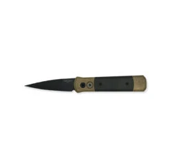 PROTECH 7115 Godson Limited SW Bronze AL Handle Carbon Fiber Inlays Black Hardware BLC Black Blade Plain Edge