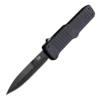 HK Hadron OTF Automatic: 3.375" Bayonet - Black PVD Finish, Matte Black Aluminum Frame