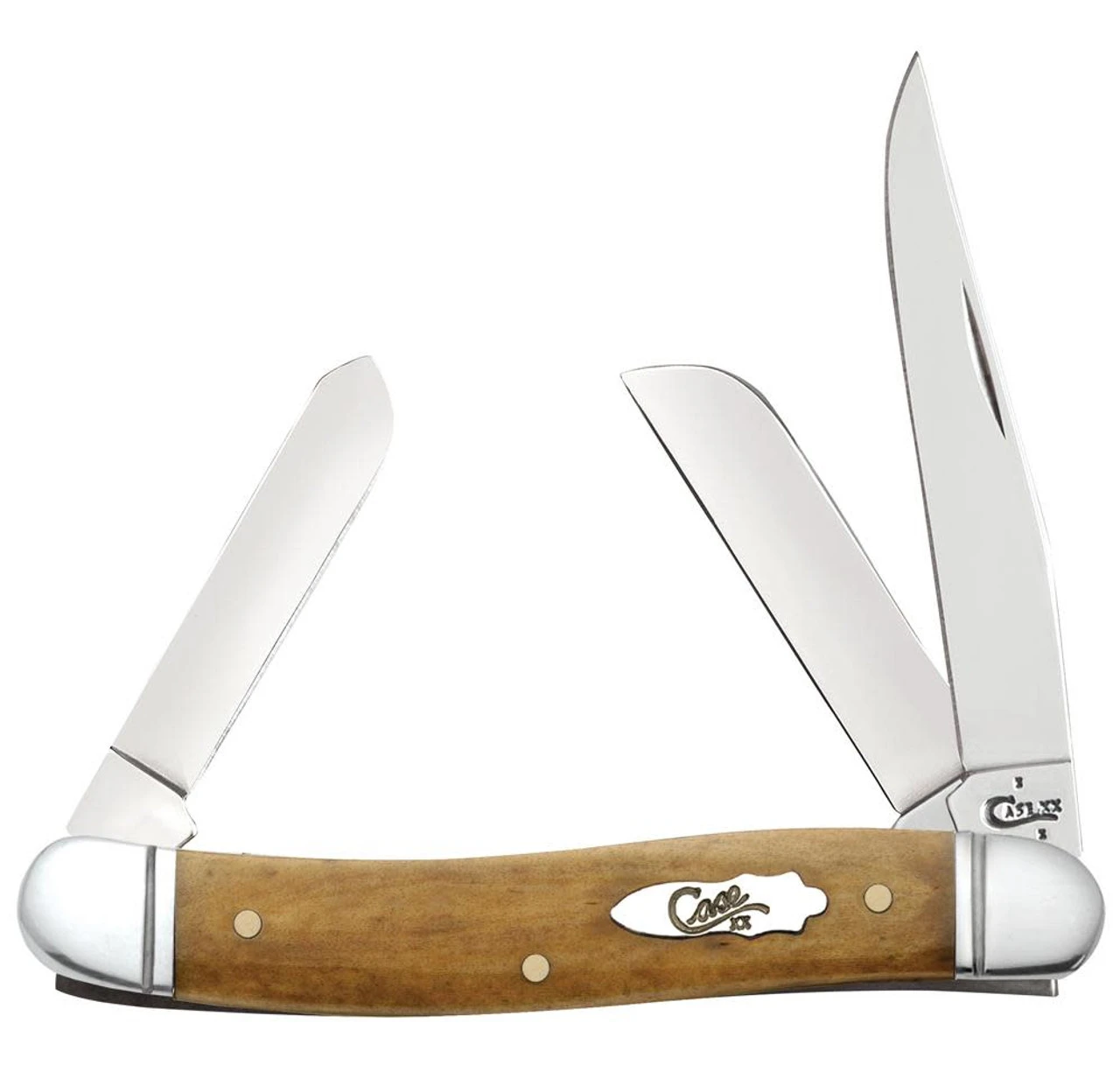 Case Knives 58185 Smooth Antique Bone Medium Stockman 3 Case Knives 58185 Smooth Antique Bone Medium Stockman