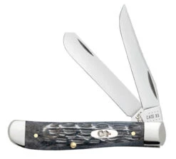 Case Knives 58414 Pocket Worn® Crandall Jig Gray Bone Mini Trapper