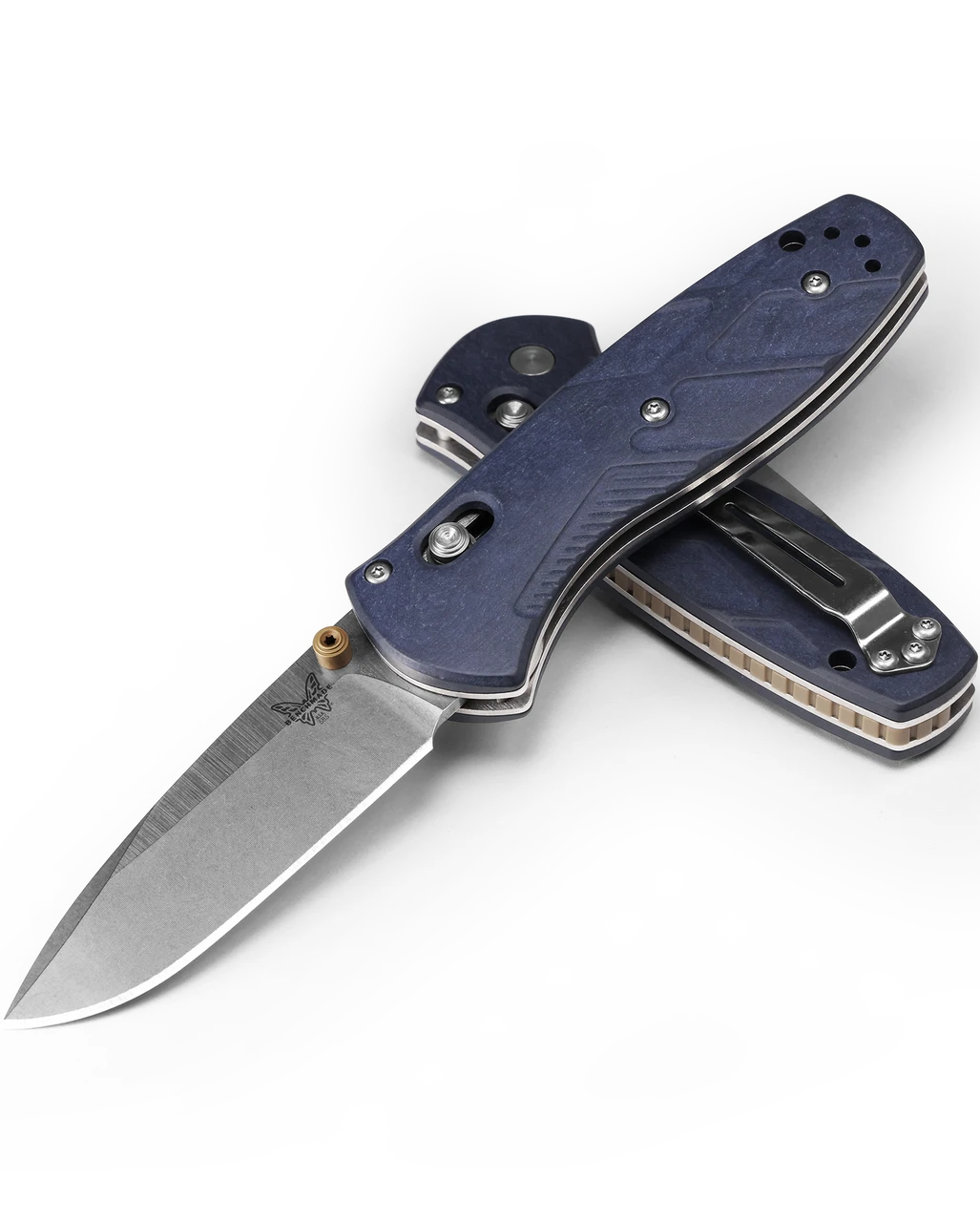 BENCHMADE 585-03 MINI BARRAGE - BLUE CANYON RICHLITE 3 BENCHMADE 585-03 MINI BARRAGE - BLUE CANYON RICHLITE