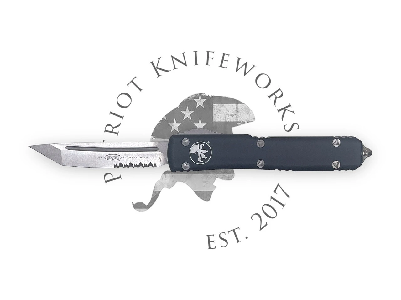 Microtech 123-11 Ultratech T/E Stonewash Partial Serrated 3 Microtech 123-11 Ultratech T/E Stonewash Partial Serrated