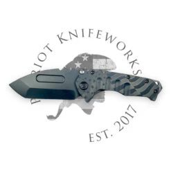 MEDFORD PRAE T 3V PVD TANTO BLADE, PVD GHOST BILLOWING FLAG HANDLES, PVD HW/CLIP, PVD BREAKER