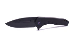 Medford Swift FL Flipper S45VN PVD DP Blade, Black Handle, PVD Spring, FLM HW/Clip