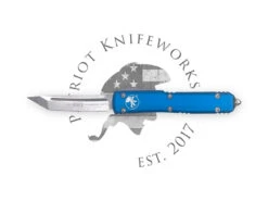 Microtech 123-10BL Ultratech T/E Blue Stonewash Standard