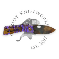 Medford TFF-1 S35VN Vulcan Blade, Vio W/ Brz Predator Handles, Bronze HW, Vio W/Brsh/Brz Flats Clip -Knife Hub Shop 9AB7492C 5E6D 4D66 92A7 533D7719D9D6 87560.1692640669