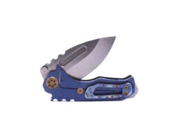 Medford Knives Micro T S45VN Tumbled DP Blade, Faced/Flm Starry Night Handle, Blue Spring, Bronze HW, Brush/Flm Clip, NP3 Breaker -Knife Hub Shop B3FE7FB7 ACD3 446E 9C06 4B062470ACE1 71838.1677877635