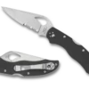 BYRD BY SPYDERCO HARRIER™ 2 - COMBINATION BLADE/BLACK HANDLE -Knife Hub Shop BY01GPS2 Both 36081.1676309598