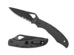 BYRD BY SPYDERCO CARA CARA™ 2 STAINLESS BLACK BLADE - COMBINATION BLADE/STAINLESS HANDLE