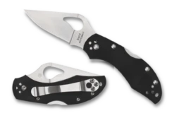 BYRD BY SPYDERCO ROBIN™ 2 PLAIN BLADE/G-10 BLACK HANDLE
