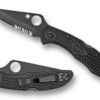 Spyderco DELICA® 4 FRN BLACK/BLACK BLADE -Knife Hub Shop C11PSBBK Both 59932.1686284106