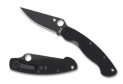Spyderco C36GPBK MILITARY™ MODEL G-10 BLACK / BLACK BLADE