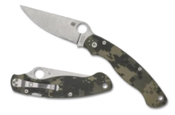 SPYDERCO C36GPCMO2 MILITARY™ 2 CAMO G-10 PLAINEDGE S30V PE