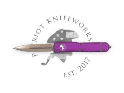 Microtech 122-13VI Ultratech D/E Violet Bronzed Standard
