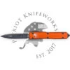 Microtech 122-3OR Ultratech D/E Orange Full Serrated