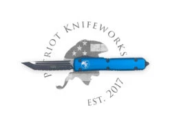 Microtech 123-3BL Ultratech T/E Blue Full Serrated