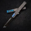 Heretic Knives Cleric Ll Tanto DLC Carbon Heber W/Blue Ti Accents