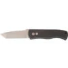 ProTech Pro-Tech E7T01 Emerson CQC7 Tanto Auto, Black Handle, Blasted Blade, Plain Edge