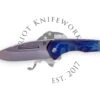 Medford Prae Slim S45VN Tumbled DP Blade, Faced/Flm Solar Flare Handle, Blue Spring, STD HW, Film Clip -Knife Hub Shop PhotoRoom 20230711 103527 46367.1689107664