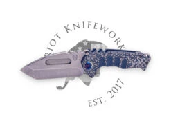 Medford Genesis T S45VN Tumbled Tanto Blade, BB/Cement W/ Silver Flats Jasmine Fields Handles, FLM HW, Brsh/Flm Clip, NP3 Breaker