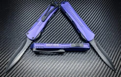 Heretic H025-8A-PU Manticore S Battleworn Black RE Purple