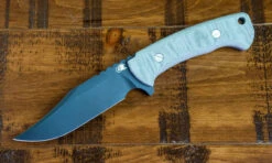 Hinderer The Ranch Bowie-Battle Black-CPM 3V-OD Green Micarta