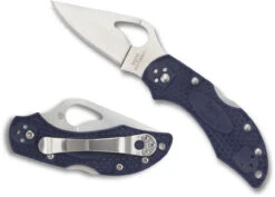 BYRD BY SPYDERCO ROBIN™ 2 FRN - PLAIN BALDE/BLUE HANDLE