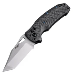 Hogue 36390-LIM SIG K320 Manual Folder (Collector Series): 3.5" Tanto Blade - Tumbled Finish, Black Carbon Fiber Frame