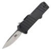 HK Micro Incursion OTF Automatic: 1.95" Clip Point Blade - Tumbled Finish, Matte Black Aluminum Frame