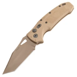 SIG K320A M17/M18 Automatic Folder: 3.5" Tanto Blade - Coyote PVD Finish, Coyote Tan Polymer Frame - 36321