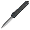 Hogue Counterstrike OTF Automatic (Collector Series): 3.35" Double Edge Blade - Tumbled Finish, Aluminum Case & Black Carbon Fiber Cover