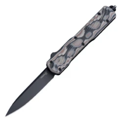 Counterstrike OTF Automatic: 3.35" Drop Point Blade - Black Finish, Aluminum Case & G-Mascus Dark Earth G10 Cover - 34877