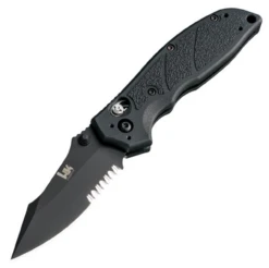 New Products 13 HK KNIVES 54150 - EXEMPLAR MANUAL FOLDER / 154CM 3.25" CLIP POINT - BLACK(SERRATED) BLACK G10