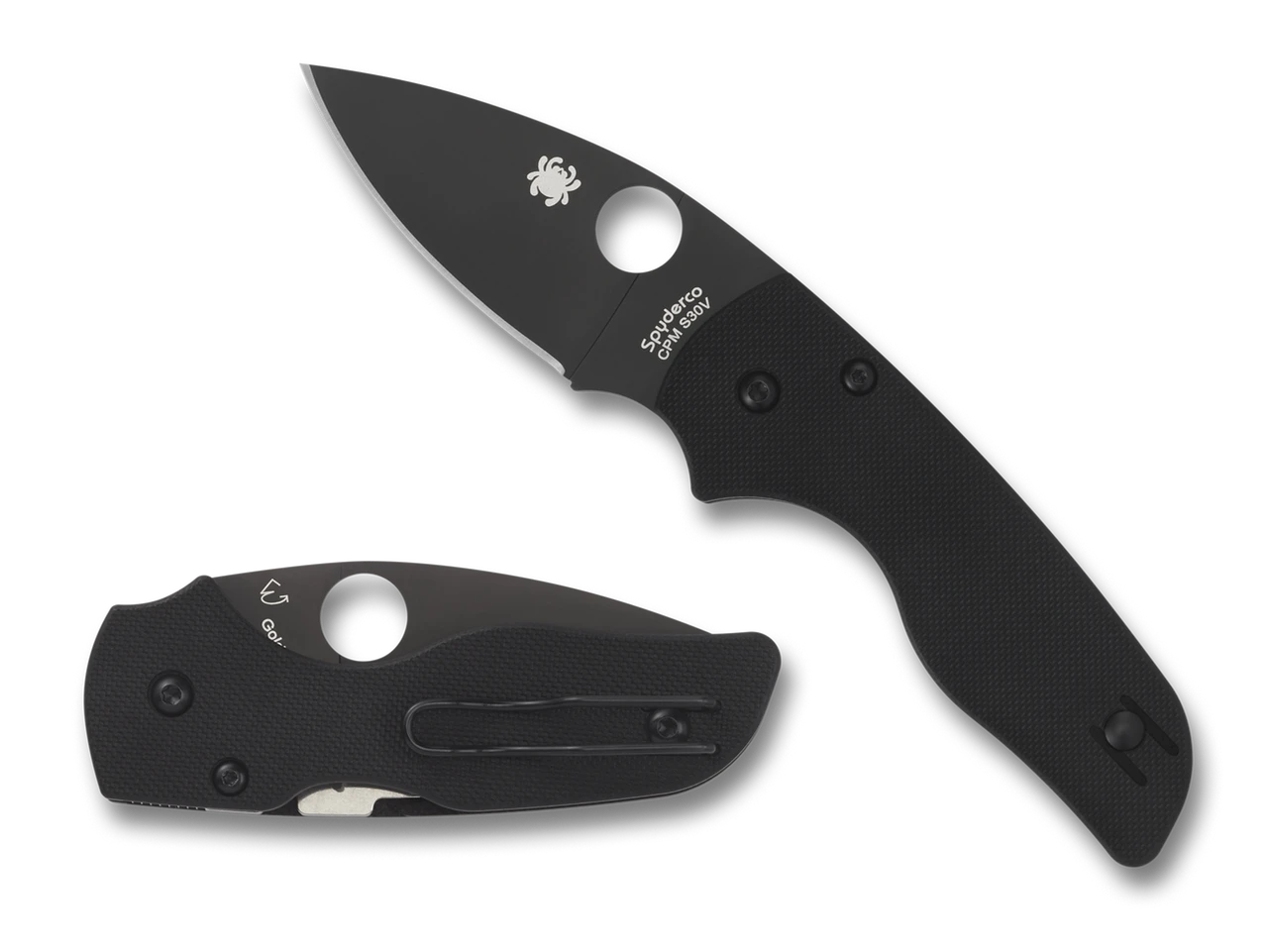 Spyderco C230GPBBK LIL' NATIVE® G-10 BLACK / BLACK BLADE