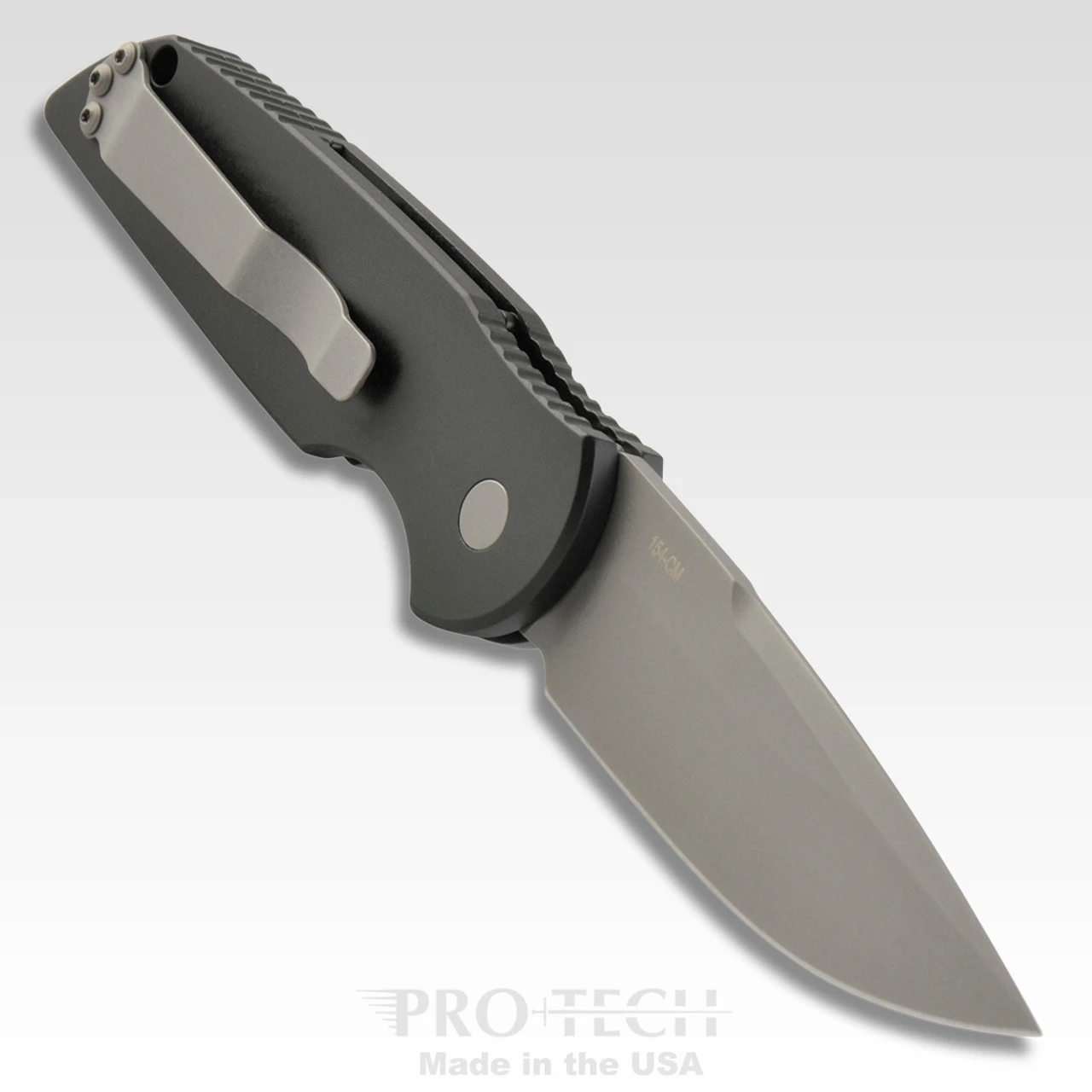 ProTech Pro-Tech TR-3 Tactical Response III AUTO Folding Knife 3.375" 154CM Bead Blasted Plain Blade, Black Milled Aluminum Handles 4 ProTech Pro-Tech TR-3 Tactical Response III AUTO Folding Knife 3.375" 154CM Bead Blasted Plain Blade, Black Milled Aluminum Handles - Image 2